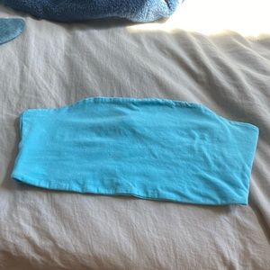 Blue tube top